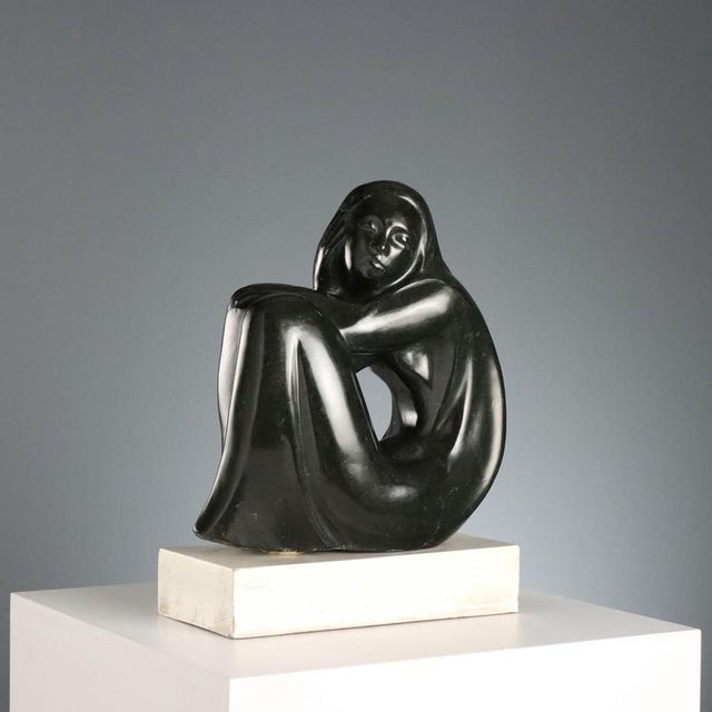 Vittorio Gagliano, Female Nude, Marble For Sale - Image 11 of 11