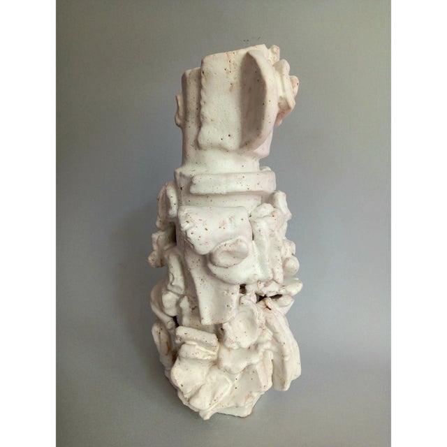 Sculptural Ceramic Vase 'Las Meninas' #1 by Diane Grant. Measurements (in.): H 13.2 in by W 5.2 by D 6.7. Signed Diane...
