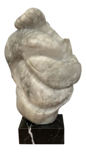 Mid 20th Century Stone Salmon Sculpture