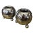 Starlite Candle Sphere Vintage MCM Chrome Brass Sputnik With Brochure Very Rare For Sale