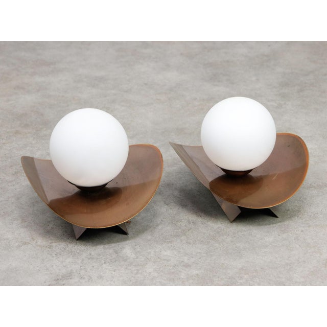 Vintage German Wall Lamps in Copper Plating from Ist Ellux, 1980s, Set of 2 For Sale - Image 10 of 14