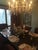 Vintage Handcrafted Crystal and Gilt Metal Six Light Chandelier For Sale In New York - Image 6 of 6