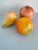 Offering a carved stone trio of fruits. There is a pear, apple and apricot. The coloring is very well done. These can be...