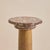 19th Century 19th Century French Rouge + Ochre Marble Pedestal For Sale - Image 5 of 9