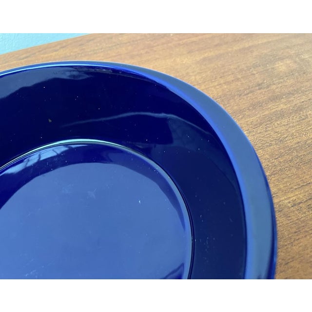 Blue Vintage German Dark Blue Lukull Ceramic Bowl from Schönwald For Sale - Image 8 of 15