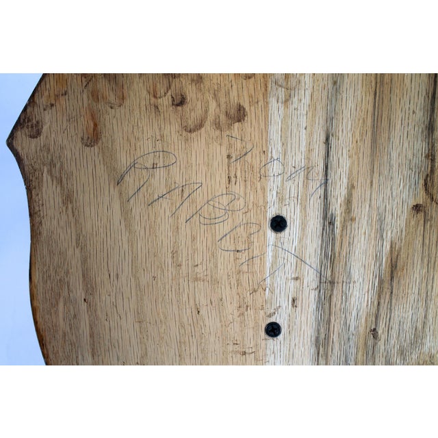 Wood Vintage Eight Point Whitetail Deer Antler Plaque For Sale - Image 7 of 7