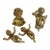 Four Niccolini Italia Giltwood Cherub Sculptural Architechtural Elements C1950 For Sale