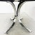 Brown Vintage 70s Osvaldo Borsani Oval Dining Table Walnut Starburst Top & Chrome Base For Sale - Image 8 of 10