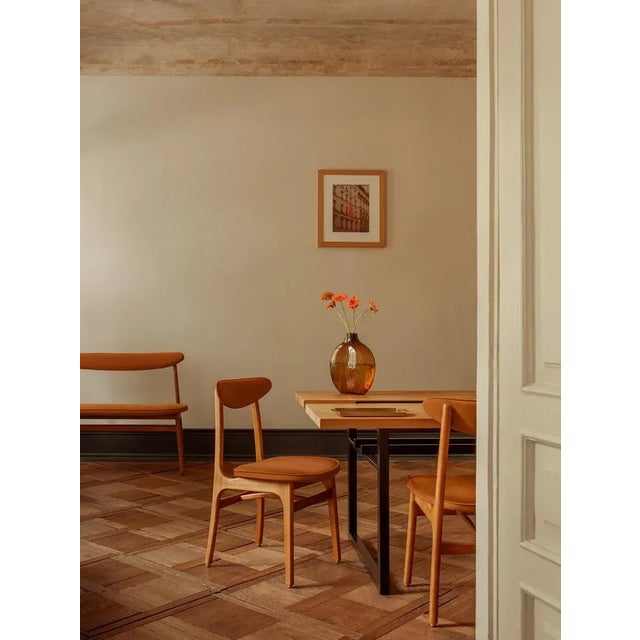 200-190 Chair Boucle Indigo Natural Wood, 2023 For Sale - Image 4 of 7