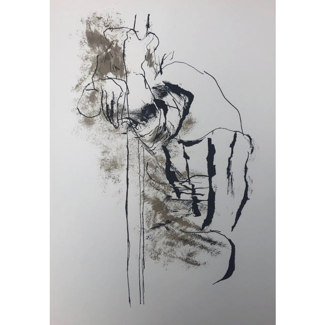 1960s Abraham Rattner Anguished Soul Lithograph For Sale