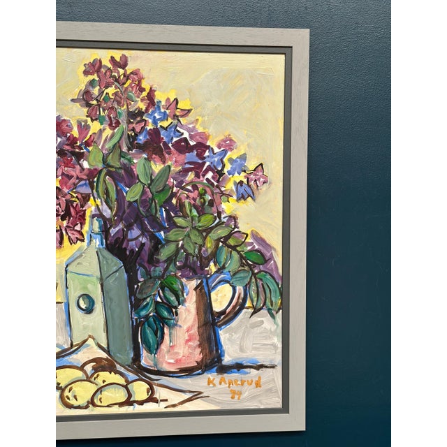 Knut Anerud, Large Still Life, 1950s, Oil on Panel, Framed For Sale - Image 4 of 18