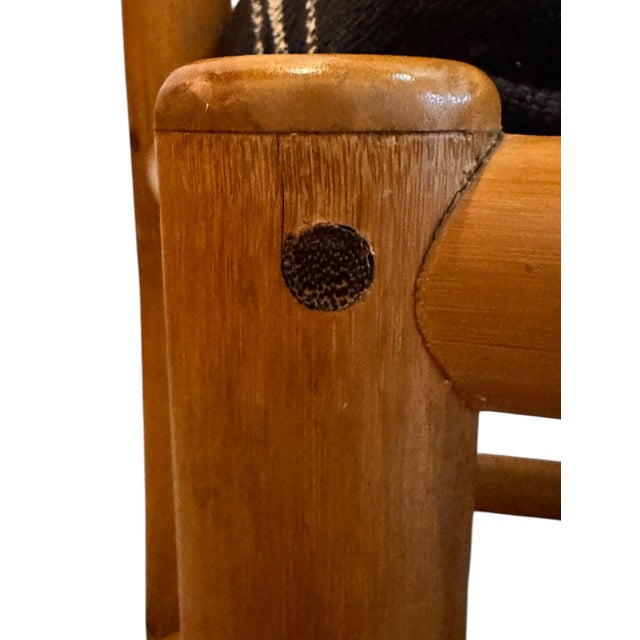 Mid Century Brutalist-Inspired Bamboo Armchair (Sold as Pairs) For Sale - Image 9 of 18