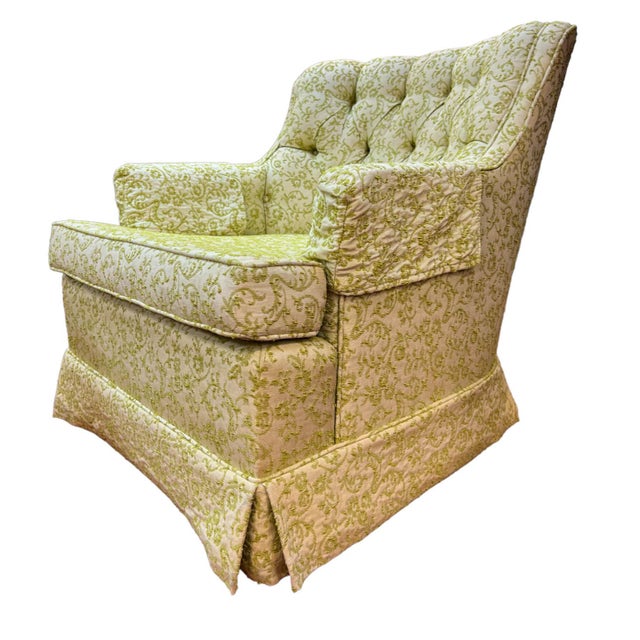 Vintage Pair of Tufted Swivel Chairs Chairish