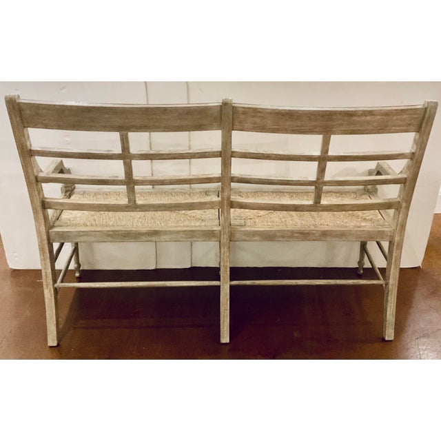 Jonathan Charles William Yeoward by Jonathan Charles Transitional Gray Oak Marshfield Sofa For Sale - Image 4 of 7