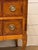This is a beautiful 19th Century French Louis XVI Rosewood Banded Kingwood Breakfront Commode, with cabriole legs,...