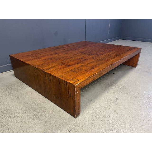 Large Coffee Table in Bamboo attributed to Axel Vervoordt, 1980s For Sale - Image 12 of 13