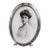 Stunning Large Antique Sterling Silver Picture Frame Oval Photo Frame Luxury Home Decor For Sale