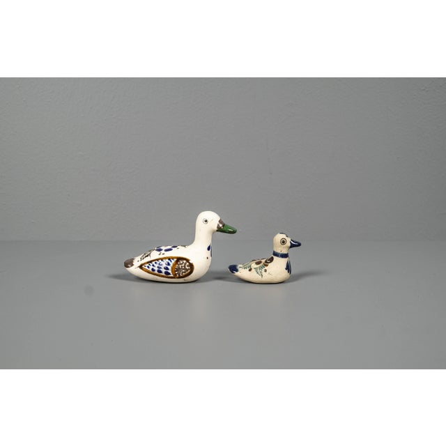 Mid-Century Modern Ceramic Duck Figures, Mexico, 1950s, Set of 2 For Sale - Image 3 of 11