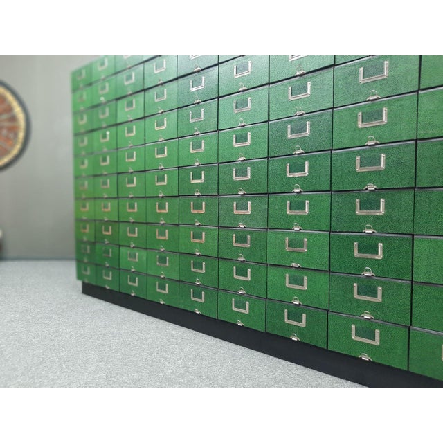 Mid-Century Modern Highboard with File Boxes, 1950s, Set of 91 For Sale - Image 4 of 16