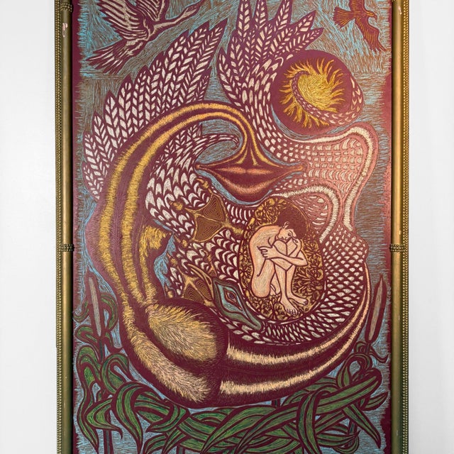 Leda and the Swan Relief Block by Kurt Bingler, 1978 For Sale - Image 6 of 18