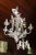 1970s White Painted Wrought Iron Chinoiserie Chandelier With Bells For Sale - Image 5 of 11