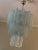 Ice Blue Murano Glass Tubular Chandelier For Sale - Image 4 of 10