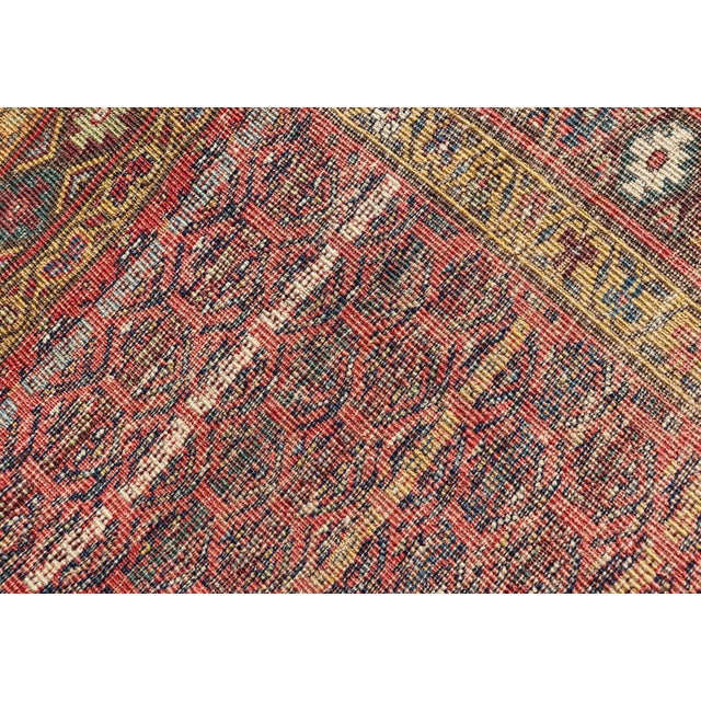 Antique Persian Kurdish Bidjar Gallery Rug With Repeating Paisley Design For Sale - Image 12 of 12