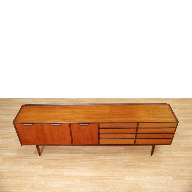 1960s Mid Century Teak Credenza Attributed to Ward and Austin For Sale - Image 5 of 10