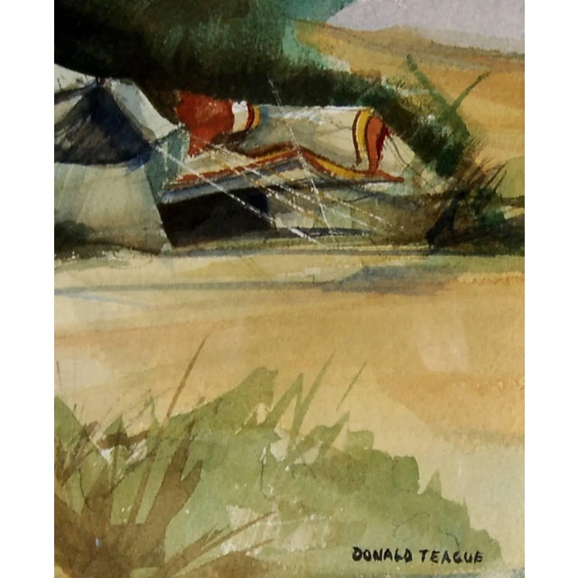 Impressionist Donald Teague, Nomad Camp For Sale - Image 3 of 4