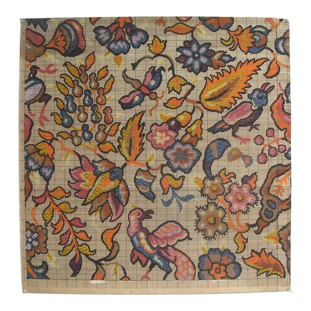 Antique French Textile Design For Sale