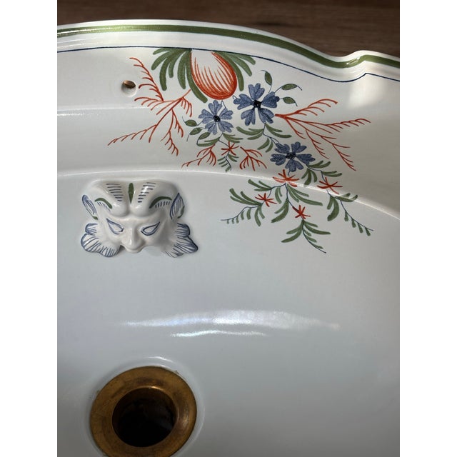 Rare Vintage Kohler Alouette Artist Edition Sink Basin & Cistern K-3035 & K-3036 French Country Farmhouse For Sale In Aspen - Image 6 of 12