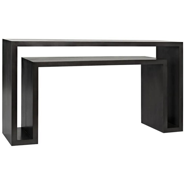 Contemporary, edgy, and quite simply exceptional, these console tables from Noir have each been handcrafted of mahogany....