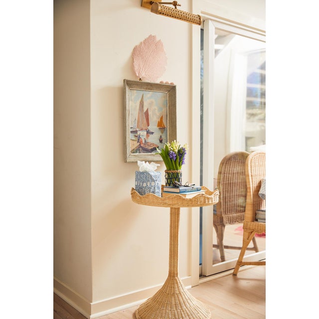 Contemporary Amanda Lindroth Sloane Scalloped Side Table For Sale - Image 3 of 5