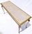 Striking yet understated antiqued silver & gold gilt console table with elegant lines of generous dimensions suitable for...