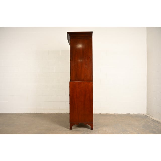 Baker Furniture Federal Mahogany Armoire Dresser or Linen Press For Sale - Image 15 of 18