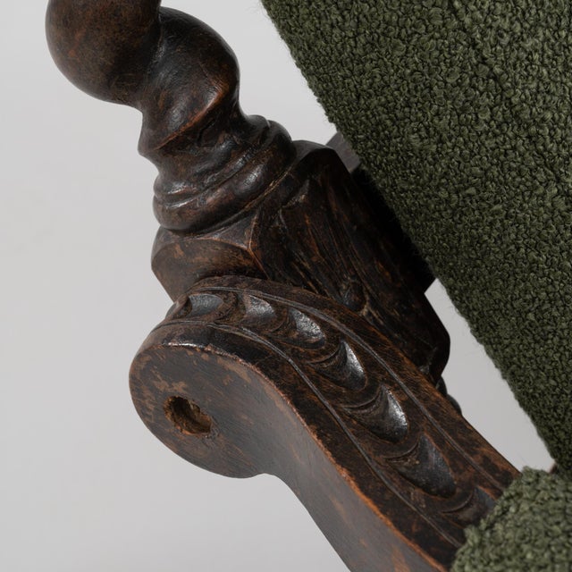 1900s French Wooden Folding Armchair with Upholstered Cushions For Sale - Image 13 of 18