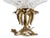 Beaux-Arts Antique Bronze & Crystal Centerpiece, Acorns & Flowers For Sale - Image 3 of 9