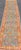 Textile Turkish Angora Oushak Runner With Denim Blue Field and Rust Motifs For Sale - Image 7 of 13