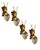 Metal Beaded Crystal Stag Head Sconces, 1980s, Set of 4 For Sale - Image 7 of 7