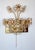 Mid-Century Modern Antique Brass Lead Crystal Wall Lamps from Weinfurtner, 1970s, Set of 2 For Sale - Image 3 of 9