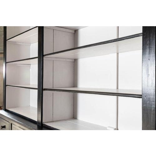 French Monumental Ebonised Bookcase, 1900s For Sale - Image 10 of 12