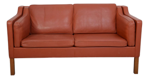 Model 2212 2-Seater Sofa in Cognac Leather by Børge Mogensen, 1997