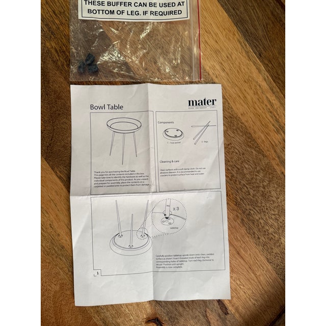 Brown Mater Bowl Table, Natural Finish For Sale - Image 8 of 8