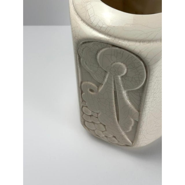 Gold Art Deco French Vase in Glazed Earthenware from Orchies, 1930s For Sale - Image 8 of 11