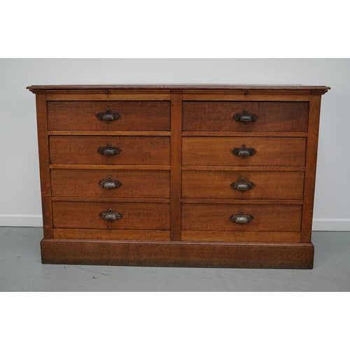 Antique French Oak Shop Counter Kitchen Island, Early 20th Century For Sale - Image 16 of 18