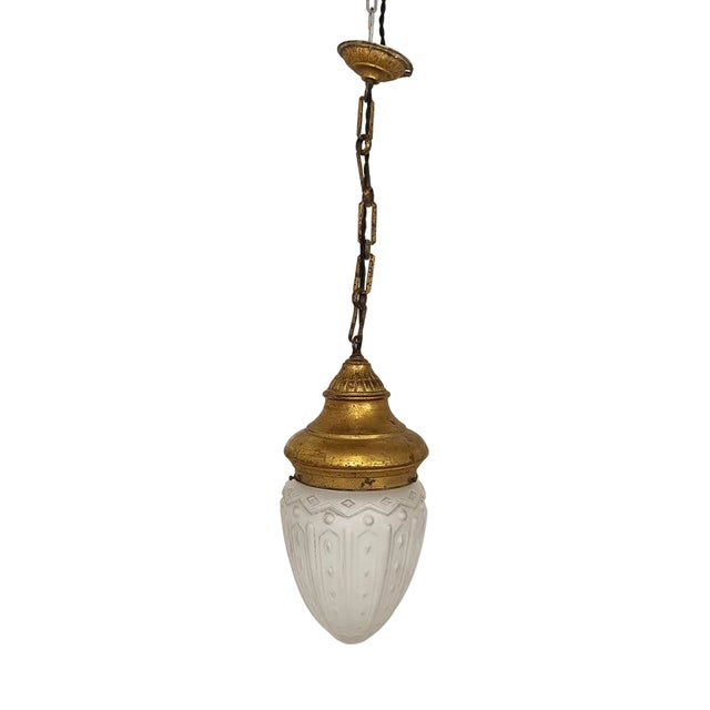 Neoclassical Style Pendant Light, 1950s For Sale