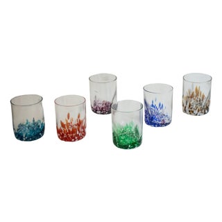 Italian Murano Glasses by Mariana Iskra, 2010s, Set of 6 For Sale