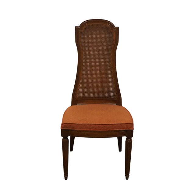 Mediterranean Drexel Heritage Italian Mediterranean Cane Back Dining Side Chair 468-7315 For Sale - Image 3 of 11