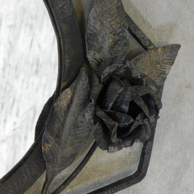 Art Deco Mirror with Steel Frame, 1930s For Sale - Image 13 of 16