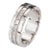 90s Cartier Tank Francaise Ring Eu 50 Sz 5.25 Band 18k White Gold Signed Jewelry For Sale